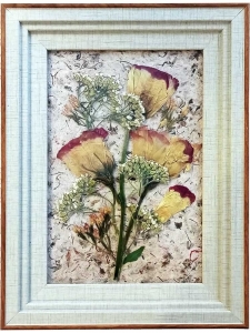 Мастер-класс по созданию картины из сухоцветов на бумаге ручного отлива